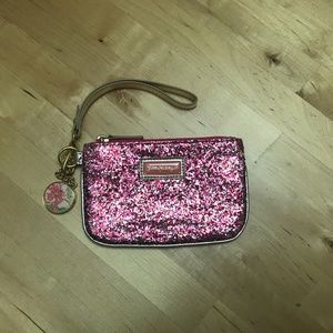 Lily Pulitzer Pink Glitter Mini Wristlet
